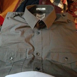 Gray, Express Men's Shirt
